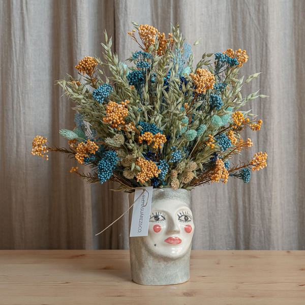 Jarrón Isabel I con Flores Preservadas 2