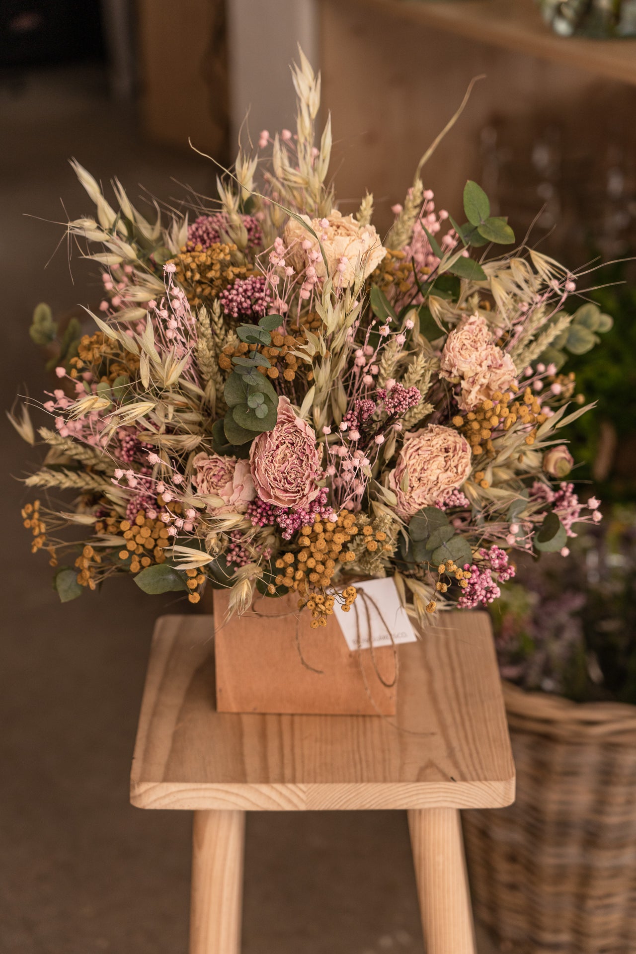 Caja de Madera Flores Preservadas 4