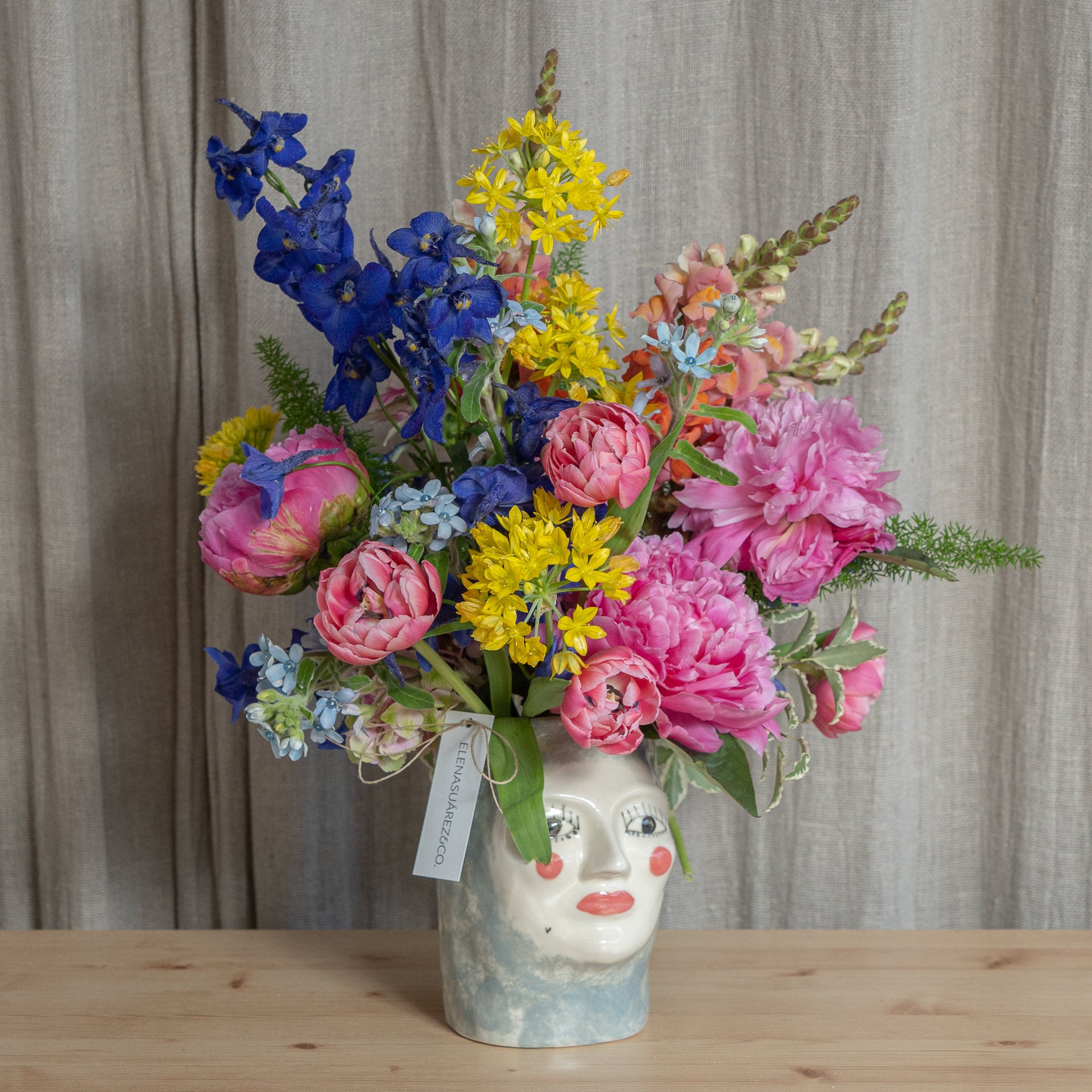 Jarrón Isabel I Flores Frescas 7