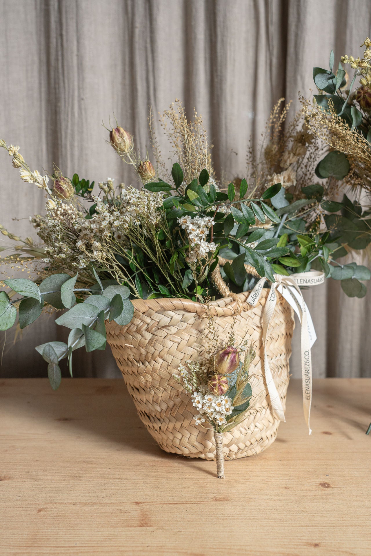 Ramo de Novia con flores Silvestres Blancas Preservadas 7