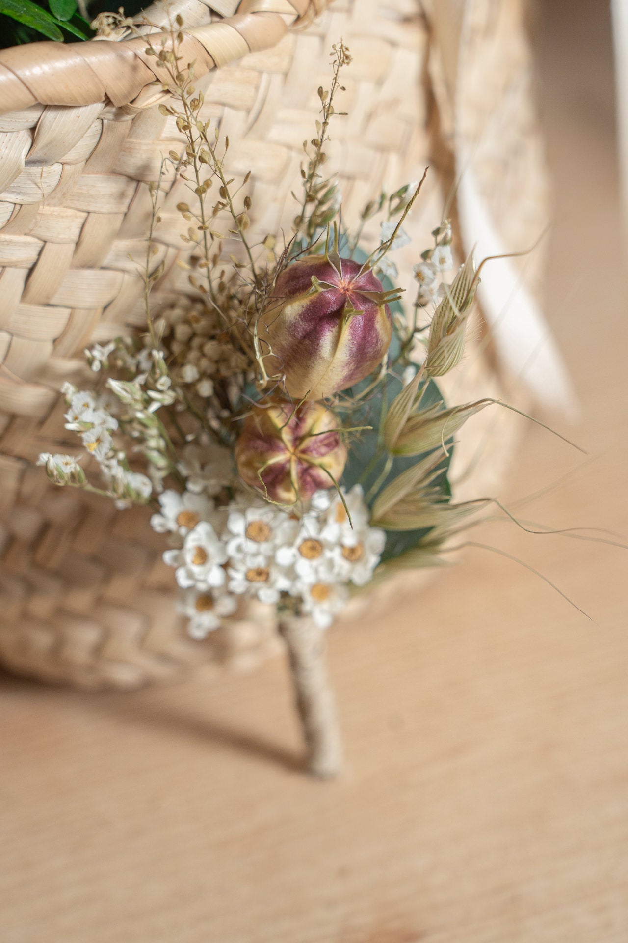 Ramo de Novia con flores Silvestres Blancas Preservadas 6