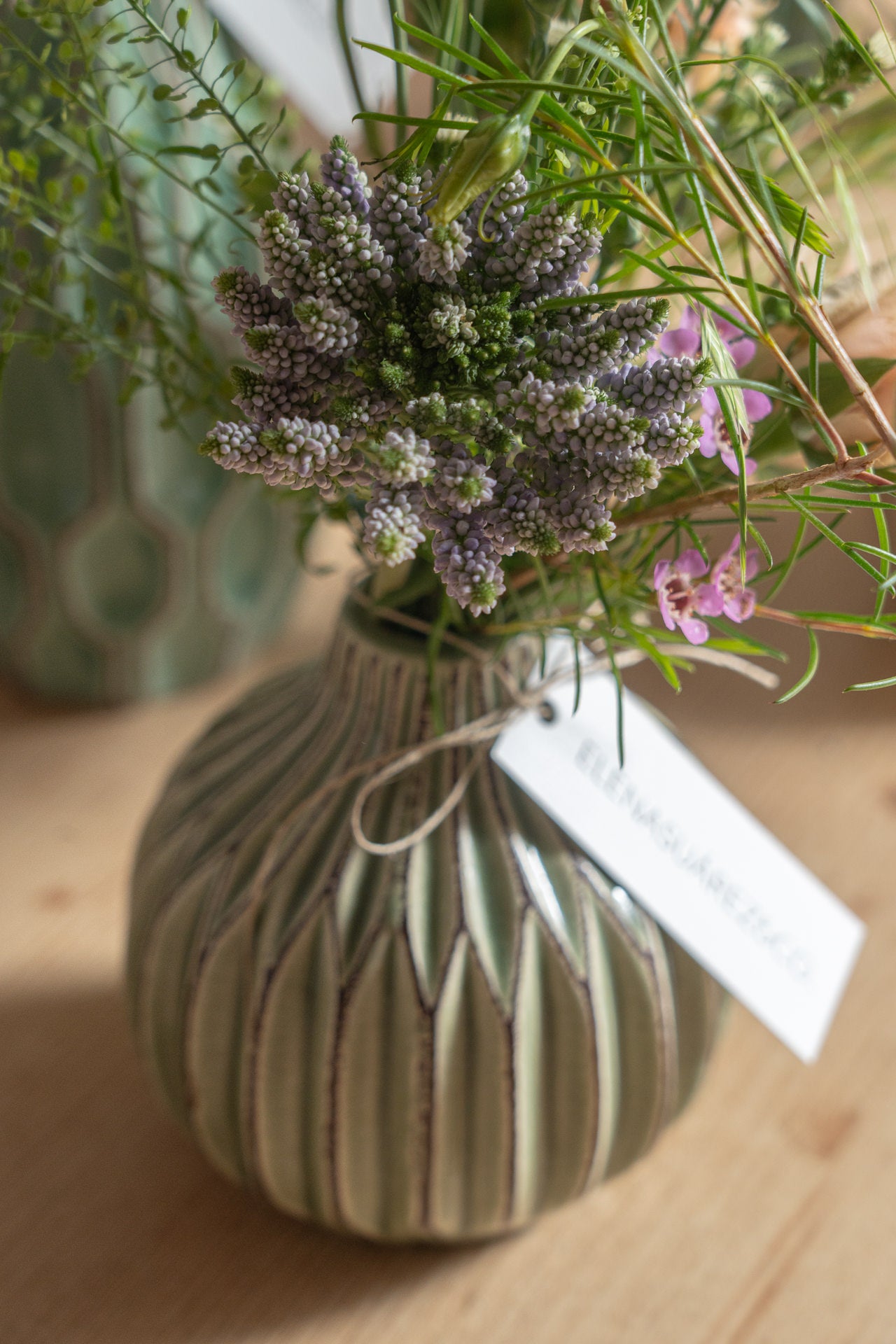 Juego de 3 Violeteros Cerámicos 4