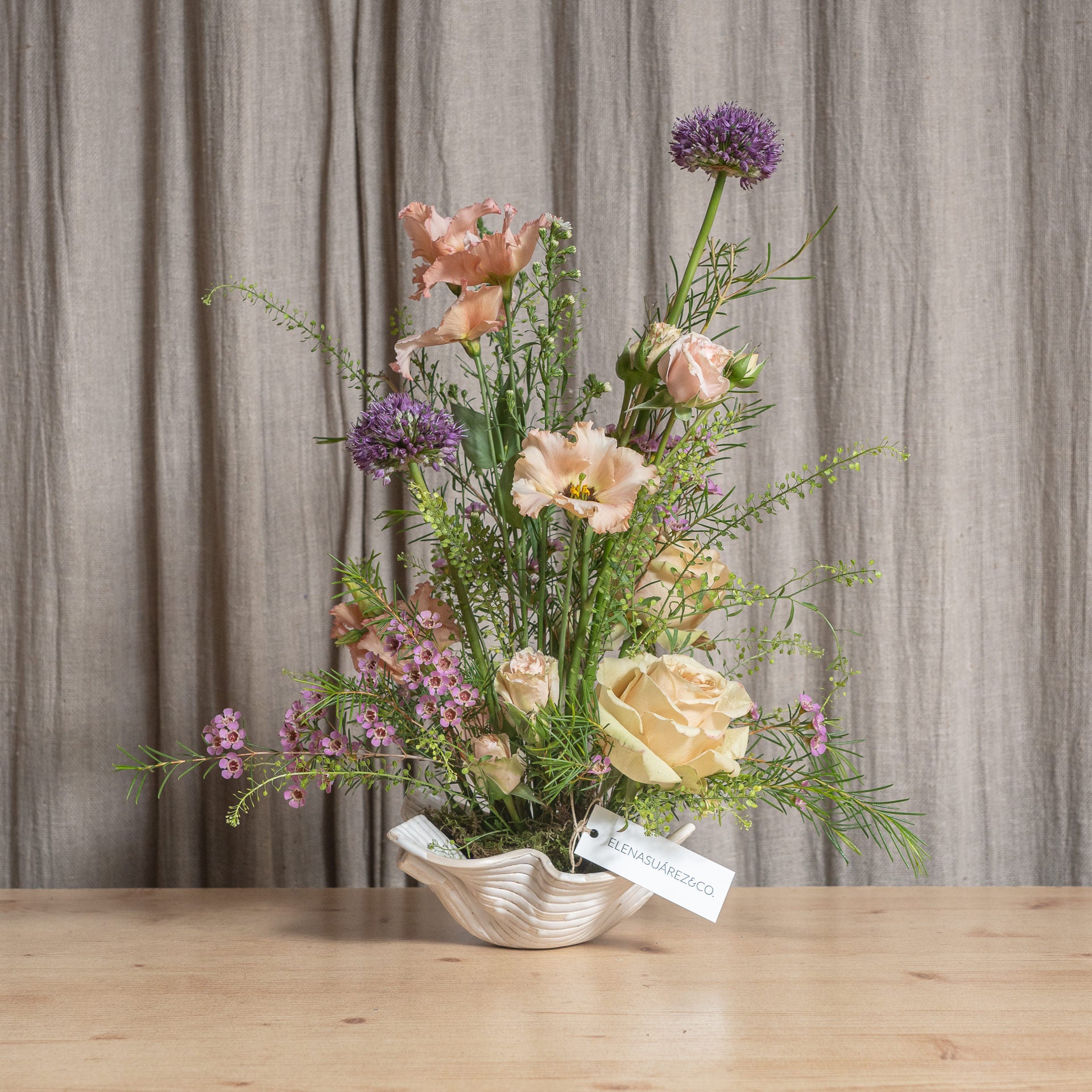 Capricho con flores frescas